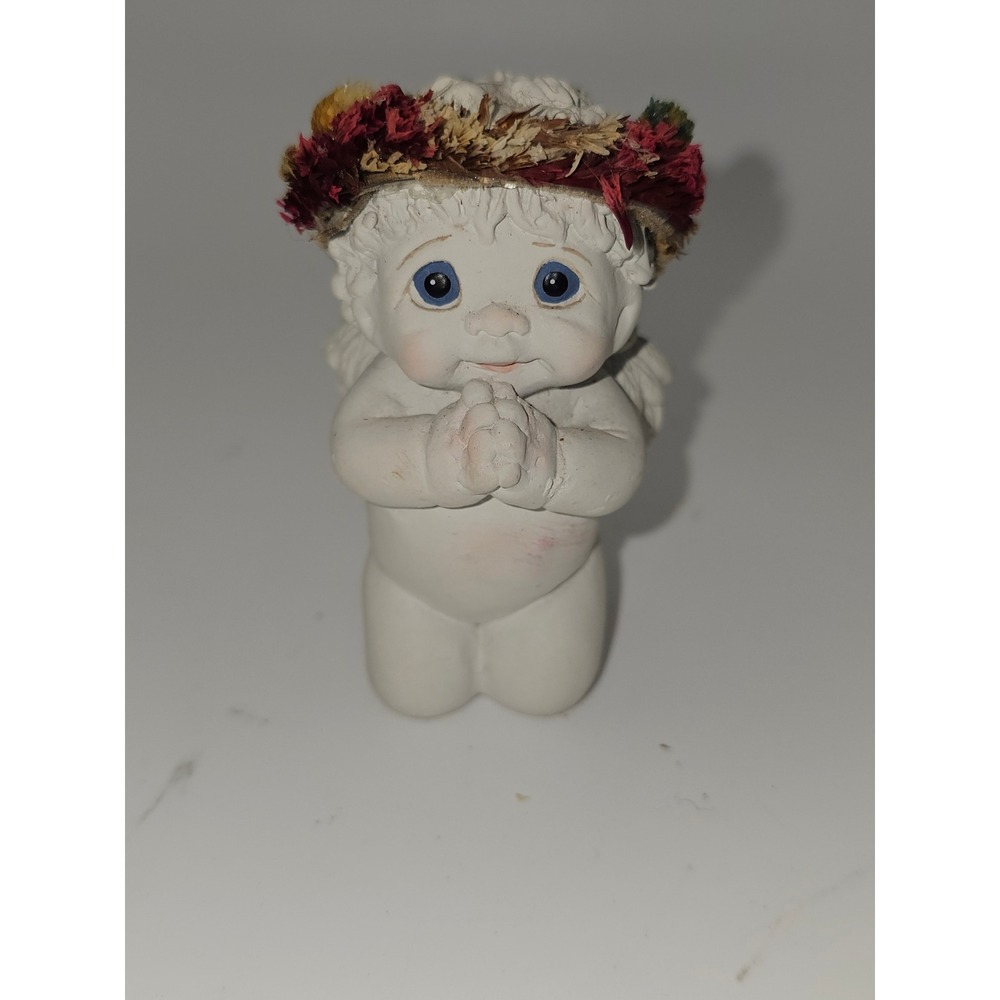 Dreamsicles Figurine Make A Wish  Praying Kneeling Angel Cherub‎